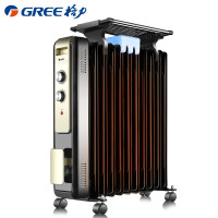 格力(GREE)取暖器电油汀家用电暖器片11片油丁加宽防烫速热加湿干衣电暖气取暖电器 NDY13-X6121 单个装