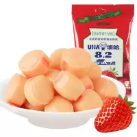 UHA/悠哈特浓草莓牛奶糖102g*3袋 牛奶糖喜糖硬糖网红糖果零食