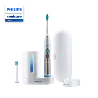 飞利浦(PHILIPS) 电动牙刷 成人声波震动 自带消毒器+牙刷旅行盒 HX6972/10
