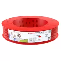 德力西(DELIXI)BV-6R 6平方铜芯电线红色火线 50米单股硬线
