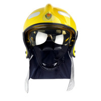 东安(DA)3C消防认证头盔全盔带双防护镜片消防灭火事故救援黄头盔防护阻燃头盔消防员安全头盔