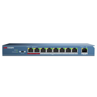 海康威视 poe交换机9口百兆非网管交换机延长网线传输 DS-3E0109P-E