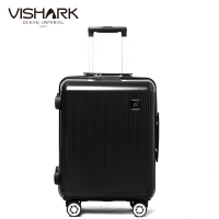 法国鲨鱼(VISHARK)海风系列拉链硬箱黑色20英寸VL8031 黑色 20寸