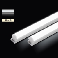 雷士照明0.6米LED灯管T5灯管一体化T5支架套装7W正白光6500K T5A06(原T5F06的升级款)