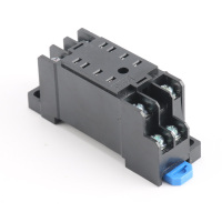 伊莱科 电磁继电器底座 可选直流交流两开两闭8脚电磁继电器底座HH52P MY2NJ PYF-08A