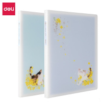 得力(deli)A4/30页资料册 活页插袋文件夹 学生试卷收纳袋 孕检产检文件册 72607单色随机(TG)