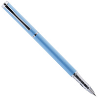 得力(deli)EF暗尖优调矫姿钢笔 正姿笔 签字笔金属学生练字墨水笔 蓝色(TG)