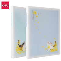 得力(deli)A4/40页资料册 活页插袋文件夹 学生试卷收纳袋 孕检产检文件册 72608单色随机(TG)