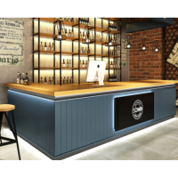 橡木+深蓝吧台 280*120*105