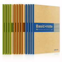 得力(deli)12本A5/30张无线装订软抄本记事本 工作笔记本子文具办公用品 7672(TG)