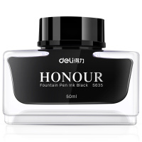 得力(deli)50ml黑色非碳素型钢笔墨水(TG)