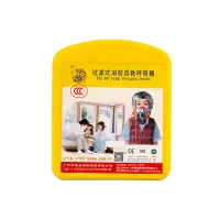 神龙 灭火器搭配用 过滤式消防自救呼吸器 火灾逃生防烟面具逃生面罩硅胶面罩 TZL30 儿童版 消防器材