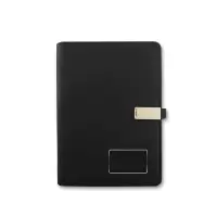 8000mAh充电笔记本 jsb04 U盘充电笔记本文具商务记事本会议记录本 黑色（单位：本）