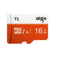 爱国者(aigo)16GB TF(MicroSD)存储卡T1高速版