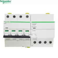 施耐德(Schneider)断路器IC65系列4P三相四线32A~100A 空气开关带漏保 32A带漏电保护