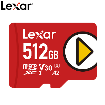 雷克沙(Lexar)512G MicroSD存储卡 TF卡 读速150MB/s Switch游戏机 大容量存储