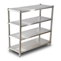 304优质不锈钢四层货架 1600*500*1700 单台装