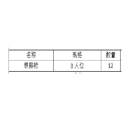 铁排椅 3人位 套餐