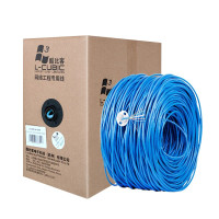 酷比客 LCLN5EBU-305M 超五类成箱网线 305米/箱 蓝色