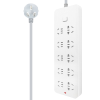 GN-218 电源插座10孔插排 5米 插座插排排插接线板过载保护