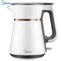 美的 (Midea) 电热水壶烧水壶开水壶新U型壶嘴304不锈钢双层防烫热水壶电水壶 MK-SH15L209