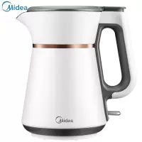 美的 (Midea) 电热水壶烧水壶开水壶新U型壶嘴304不锈钢双层防烫热水壶电水壶 MK-SH15L209