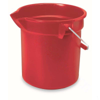 乐柏美 Rubbermaid FG296300RED 圆形Brute清洁桶,9.5L,红色(包装数量 1个)(TG)