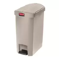 乐柏美 Rubbermaid 1883457 塑料侧踏板式垃圾桶30L,米色(包装数量 1件)(TG)
