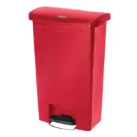 乐柏美 Rubbermaid 1883566 塑料前踏板式垃圾桶50L,红色(包装数量 1件)(TG)