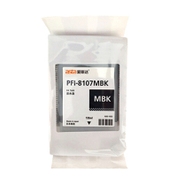 爱斯达适合佳能PFI-8107MBK 原装粗面黑色墨粉盒 (适用IPF671/681/771/781机型) 130ml-