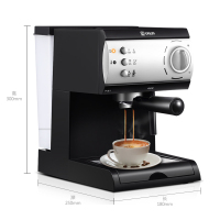 东菱(Donlim) 咖啡机家用 20bar意式浓缩 蒸汽打奶泡 咖啡机DL-KF6001