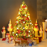 圣诞树套餐1.8米松针加密节日装饰品圣诞帽圣诞袜豪华版1.5米松针树圣诞节礼物豪华套装
