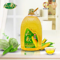 山歌压榨一级玉米油5L非转基因金地桶装家用压榨食用油玉米胚芽油