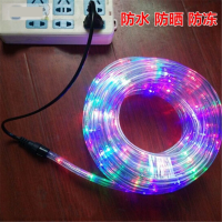 和鑫隆 彩灯串 户外防水led灯带彩灯闪灯串七彩变色灯带节日彩灯装饰霓虹灯条春节装饰品 20米 7彩+控制器