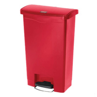 乐柏美 Rubbermaid 1883564 塑料前踏板式垃圾桶30L,红色(包装数量 1件)(TG)