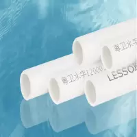 联塑pvc水管家用塑料pvc管材给水管25mm 5个 (JT)