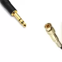 绿特 6.5mm大三芯转BNC音频线 纯铜双层屏蔽线芯 1M/不涉及维保/货期一周/慈溪