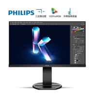 飞利浦(Philips) 241B8QJEB 23.8英寸 IPS屏广色域 升降旋转支架 内置音箱 电脑显示屏