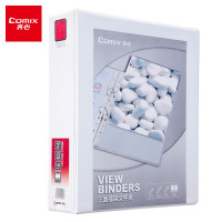 齐心(COMIX)A0235 易展示 美式三面插袋文件夹 A4 3寸3孔D型夹 10个/包 单包价格