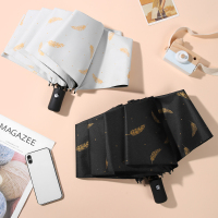 喜琴烫金羽毛伞