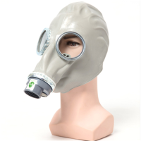 唐丰防毒面具全面罩规格皮脸面具+1号滤毒罐+0.5米导气管/套