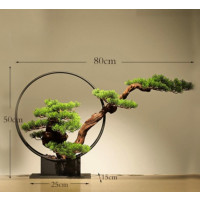 CCSM 创意摆件 仿真植物盆景新中式盆景 XD2300