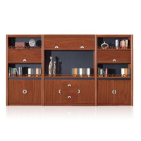 国鹤 书柜 AM8H06 胡桃色3900*450*2200