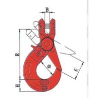 多来劲 Doleco 09080320 80级羊角自锁安全钩 额载12.5T(包装数量 1件)(TG)
