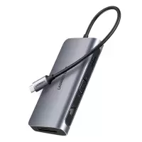 绿联typec扩展坞拓展macbookpro转换器typec转接头分线器usb通用苹果电脑华为笔记本转hdmi/vga网