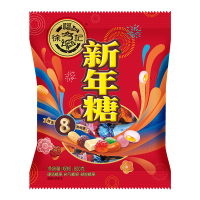 新年糖800g袋装 TA0102 徐福记什锦糖果8种口味缤纷分享装 12包/箱(单位:箱)