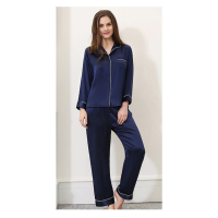 蚕花娘娘(SILKUEEN)真丝女式睡衣套装(17姆米长袖)YRY55 单套装