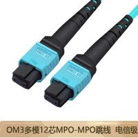 华脉40G多模跳线(电信级 25米接口MPO-MPO母头多模 12芯OM3集束40G )