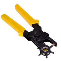 重型省力皮带打孔钳腰带皮具打孔器 9英寸 标准 6圆孔