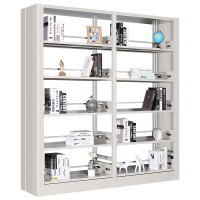 钱柜 1900*450*2000mm 双面一列两组五层 展示书架 灰白色 (单位:个)